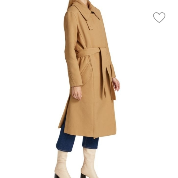 NWT Wool Blend Rag & Bone Camel Trenchcoat - Picture 2 of 12